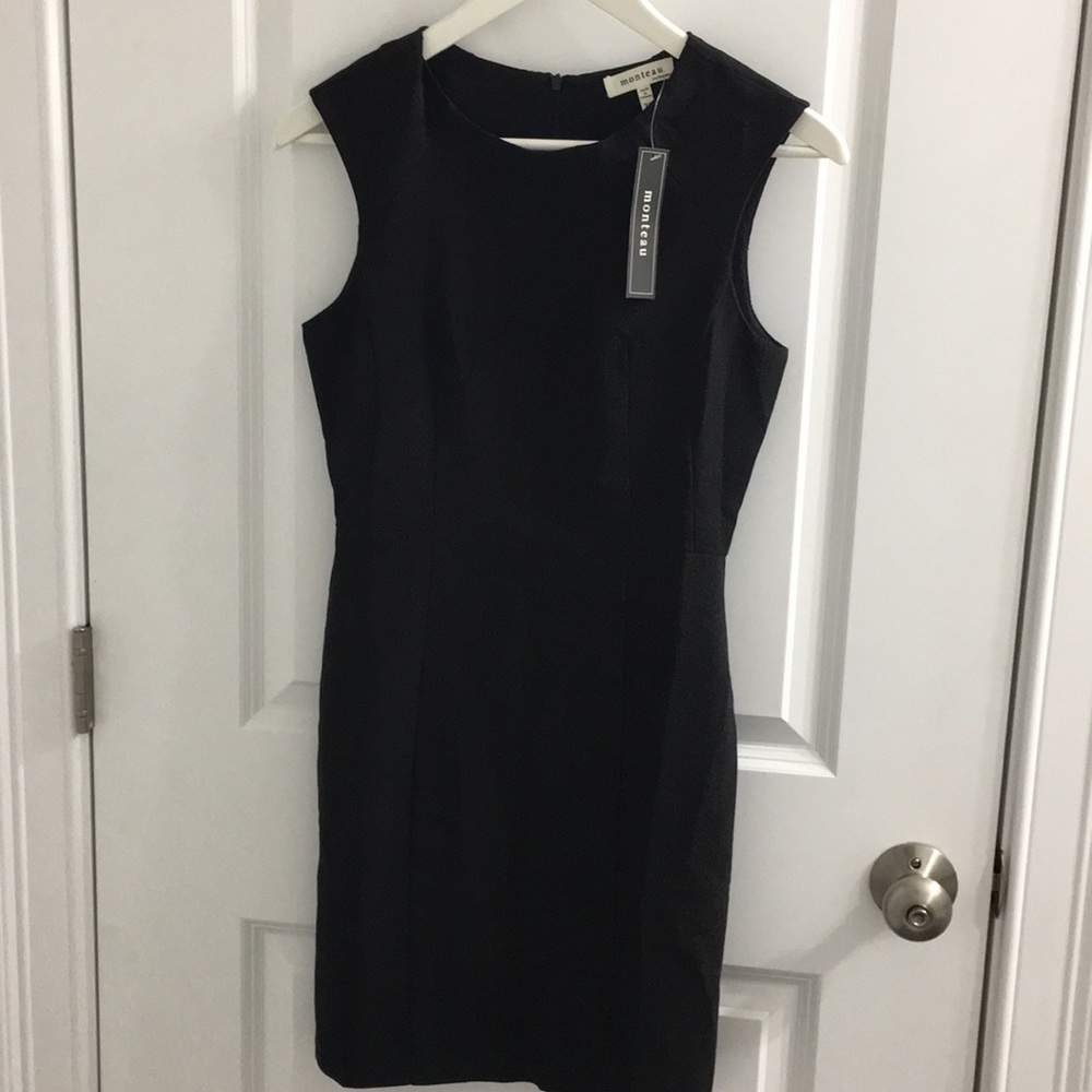 Monteau Los Angeles Black Sheath Dress